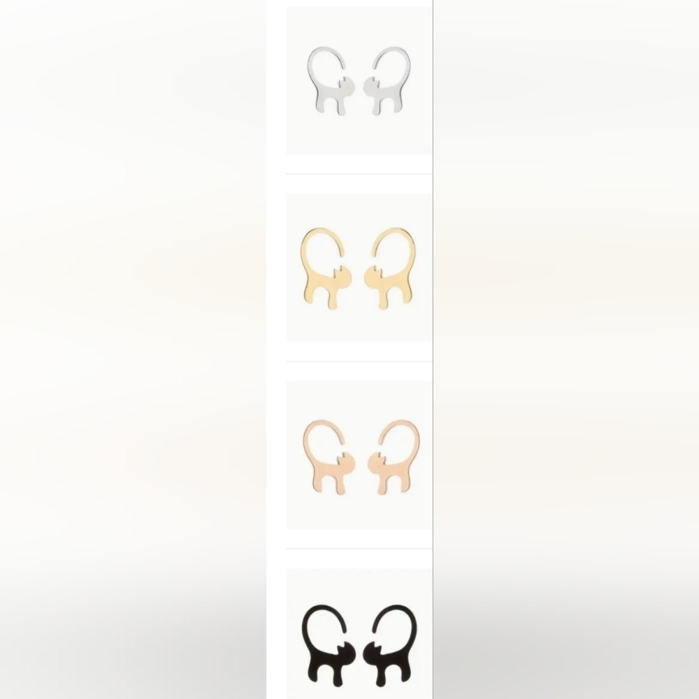 Cat Long Tail 0.5 x 0.3 Earrings